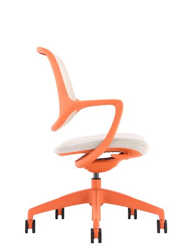 Кресло KRESLALUX NIRO-D38 ORANGE, для посетителя