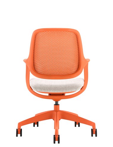 Кресло KRESLALUX NIRO-D38 ORANGE, для посетителя