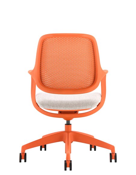 Кресло KRESLALUX NIRO-D38 ORANGE, для посетителя