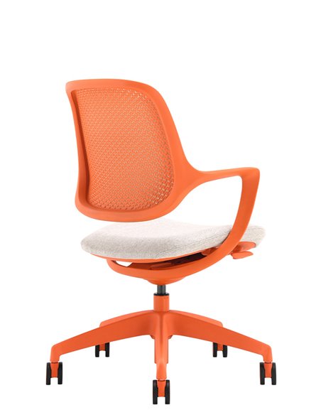 Крісло KRESLALUX NIRO-D38 ORANGE, для відвідувача