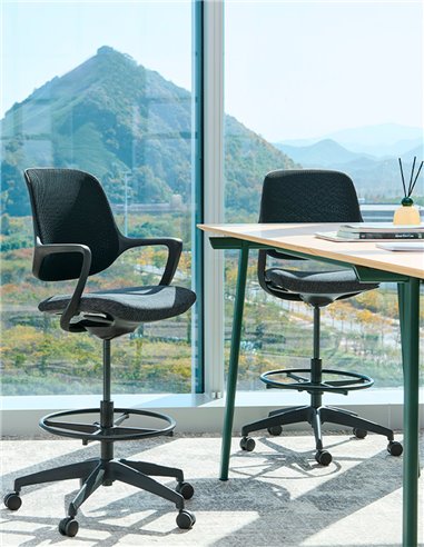 Барное кресло KRESLALUX BARSTOOL NIRO-D01 BLACK