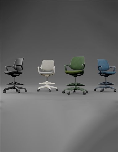 Барное кресло KRESLALUX BARSTOOL NIRO-D01 BLACK