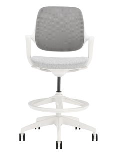 Барное кресло KRESLALUX BARSTOOL NIRO-D02 WHITE 2