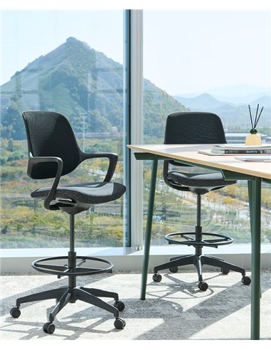 Барне крісло KRESLALUX BARSTOOL NIRO-D02 WHITE