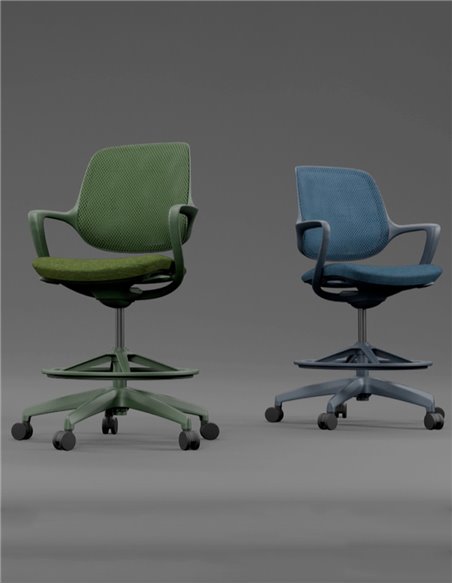 Барное кресло KRESLALUX BARSTOOL NIRO-D34 GREEN