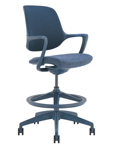 Барное кресло KRESLALUX BARSTOOL NIRO-D36 BLUE