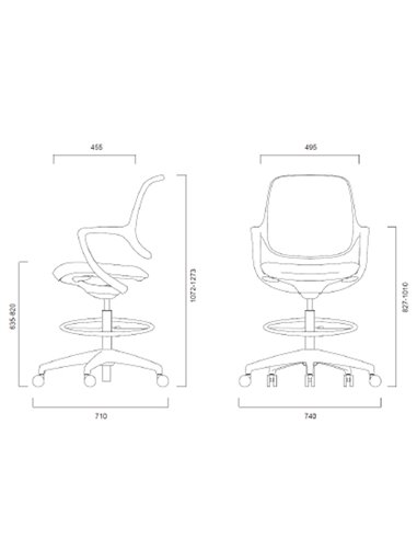 Барное кресло KRESLALUX BARSTOOL NIRO-D36 BLUE