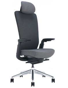 Кресло KRESLALUX NEZA BLACK/GREY