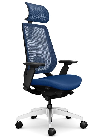 Кресло OKAMURA ABILIS CB MEDIUM BLUE для оператора