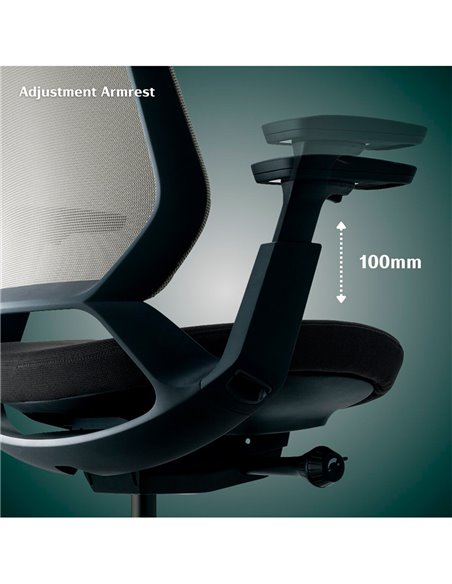 Кресло OKAMURA ABILIS CB MEDIUM BLUE для оператора