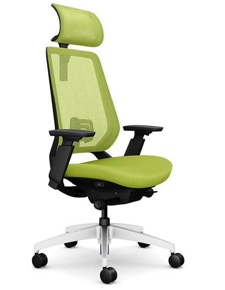 Кресло OKAMURA ABILIS CB LIME GREEN для оператора