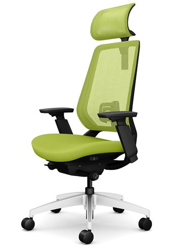 Кресло OKAMURA ABILIS CB LIME GREEN для оператора