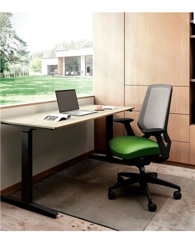 Кресло OKAMURA ABILIS CB LIME GREEN для оператора