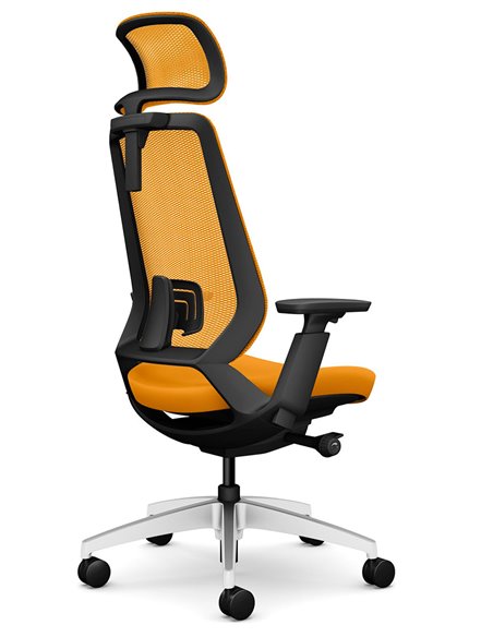 Кресло OKAMURA ABILIS CB ORANGE для оператора