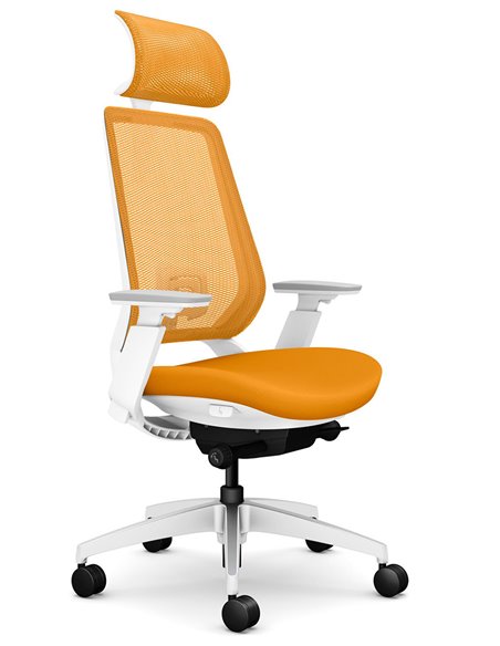 Кресло OKAMURA ABILIS FB ORANGE для оператора