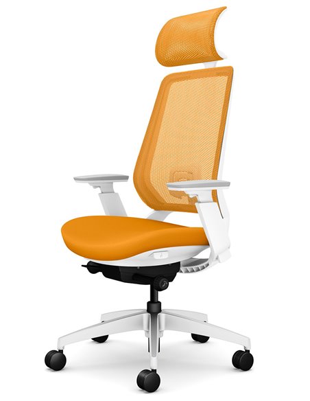 Кресло OKAMURA ABILIS FB ORANGE для оператора