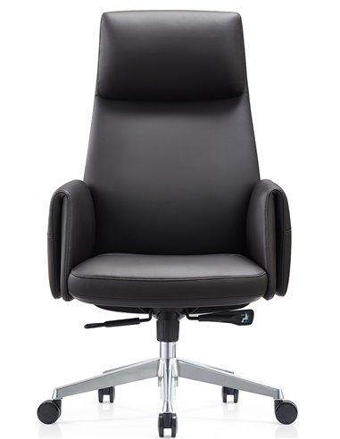 Кресло KRESLALUX A2065 BLACK для руководителя, кожаное