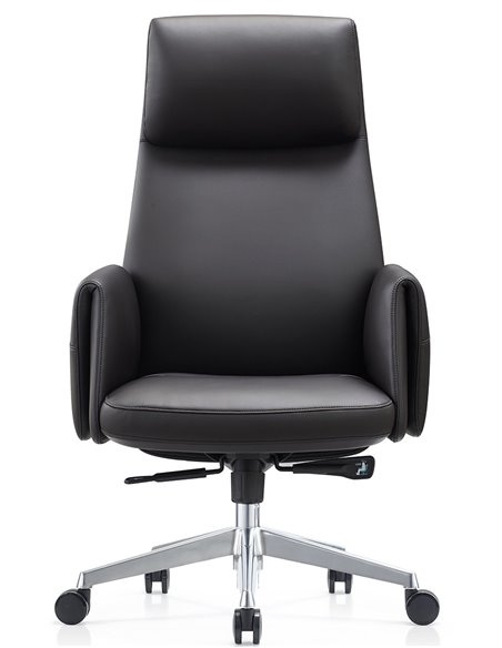 Крісло KRESLALUX A2065 BLACK для керівника, шкіряне