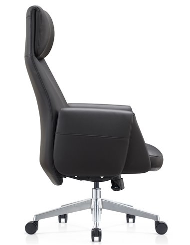 Кресло KRESLALUX A2065 BLACK для руководителя, кожаное