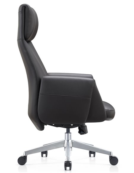 Кресло KRESLALUX A2065 BLACK для руководителя, кожаное
