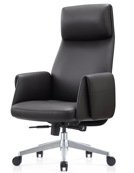 Крісло KRESLALUX A2065 BLACK для керівника, шкіряне