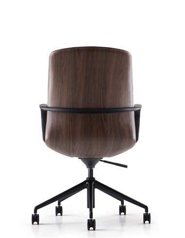 Конференц-кресло KRESLALUX FK016-B12 BROWN, кожаное