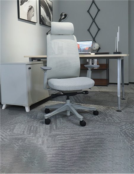 Кресло KRESLALUX V3-GH WHITE, эргономичное