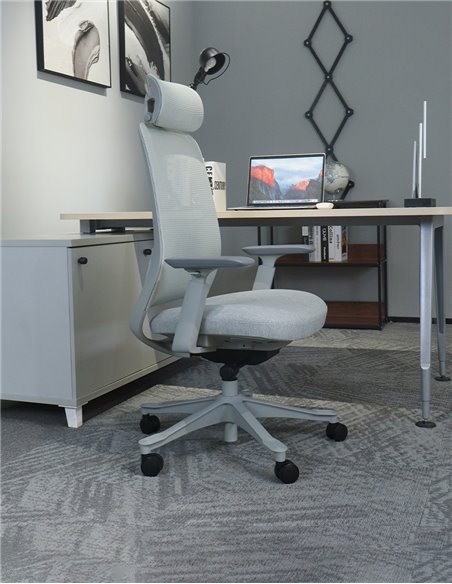Кресло KRESLALUX V3-GH DARK GREY, эргономичное