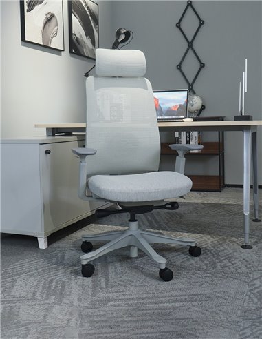 Кресло KRESLALUX V3-GH DARK GREY, эргономичное