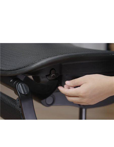 Кресло ERGOHUMAN LUXURY SE (EHSE-AB-HAM-5D-ST-D, сетка W945-01Black), эргономичное