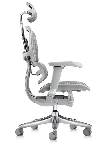 Кресло ERGOHUMAN LUXURY SE (EHSE-AB-HAM-5D-ST-D, сетка W945-24 White), эргономичное