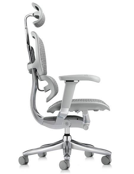 Кресло ERGOHUMAN LUXURY SE (EHSE-AB-HAM-5D-ST-D, сетка W945-24 White), эргономичное