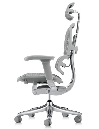 Кресло ERGOHUMAN LUXURY SE (EHSE-AB-HAM-5D-ST-D, сетка W945-24 White), эргономичное