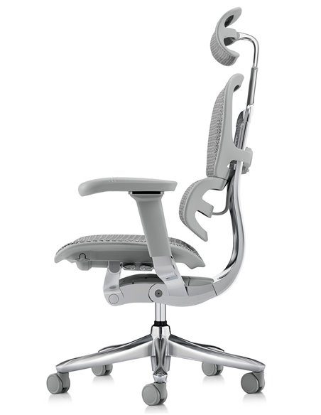 Кресло ERGOHUMAN LUXURY SE (EHSE-AB-HAM-5D-ST-D, сетка W945-24 White), эргономичное