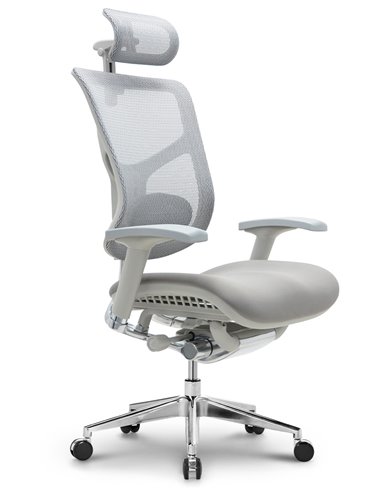 Крісло HOOKAY STAR 2 GREY (HST2MF01-NG), ергономічне, з тканинним сидінням