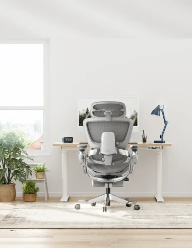 Fotoliu HINOMI H2 PRO MOON GREY, ergonomic - Cumpara in magazinul online KRESLALUX Moldova