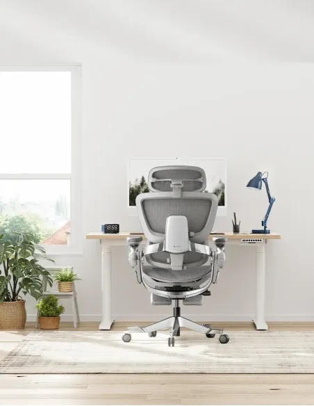 Кресло HINOMI H2 PRO MOON GREY , эргономичное - купить онлайн в KRESLALUX Молдова