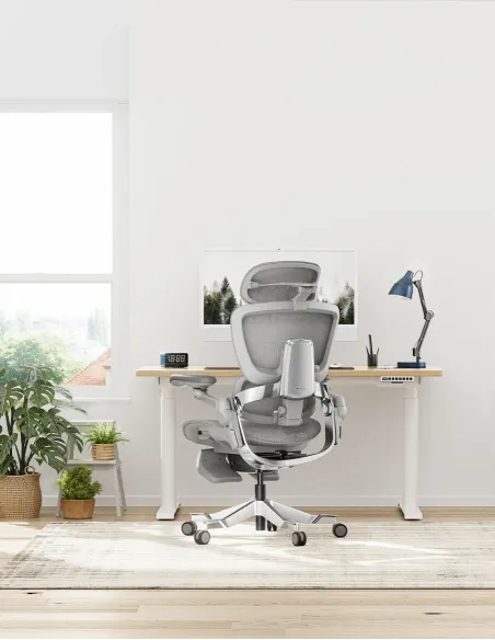 Fotoliu HINOMI H2 PRO MOON GREY, ergonomic - Cumpara in magazinul online KRESLALUX Moldova