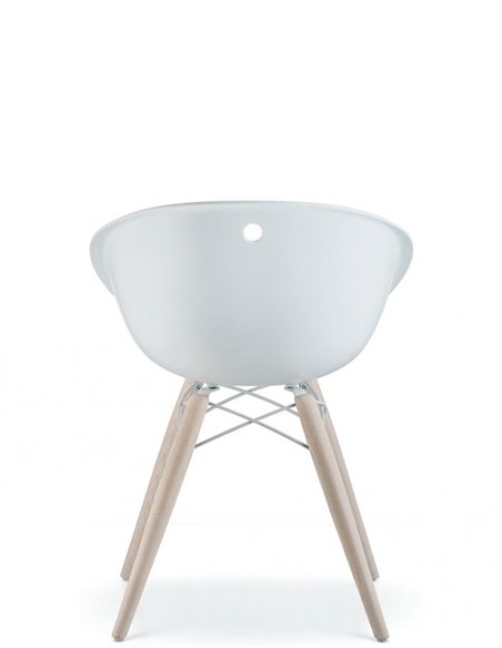 Стул PEDRALI GLISS WOOD 904 белый