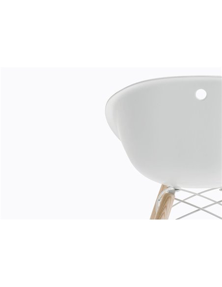 Стул PEDRALI GLISS WOOD 904 белый