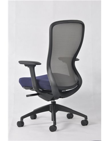 Кресло KRESLALUX IN-POINT GREY-BLUE эргономичное