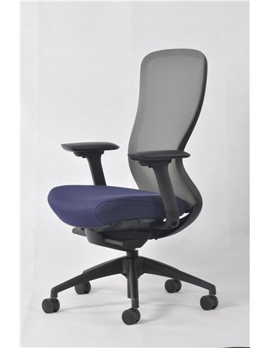 Кресло KRESLALUX IN-POINT GREY-BLUE эргономичное