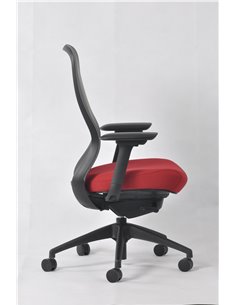 Кресло KRESLALUX IN-POINT GREY-RED эргономичное 2