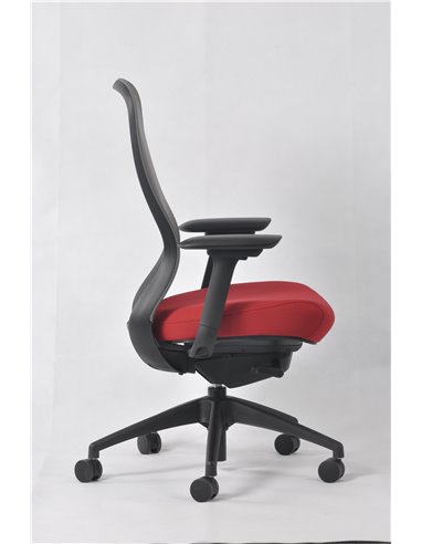 Кресло KRESLALUX IN-POINT GREY-RED эргономичное