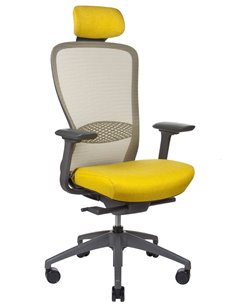 Кресло KRESLALUX IN-POINT (GREY + M62002), эргономичное