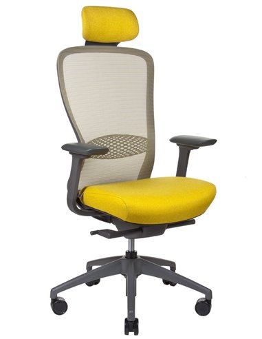 Кресло KRESLALUX IN-POINT (GREY + M62002), эргономичное
