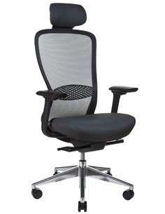 Кресло KRESLALUX IN-POINT ALU BASE (BLACK + M60999), эргономичное