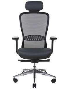 Кресло KRESLALUX IN-POINT ALU BASE (BLACK + M60999), эргономичное 2