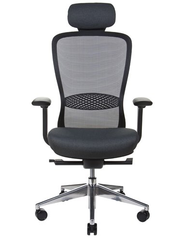 Кресло KRESLALUX IN-POINT ALU BASE (BLACK + M60999), эргономичное