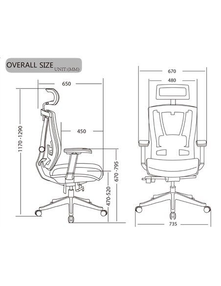 Кресло ERGO CHAIR 2 GREY эргономичное